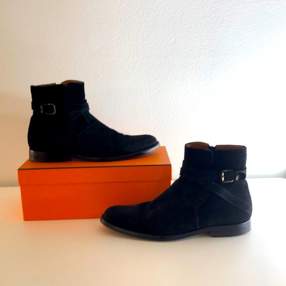 Men’s Aldo Black Suede Chelsea Boots Gem